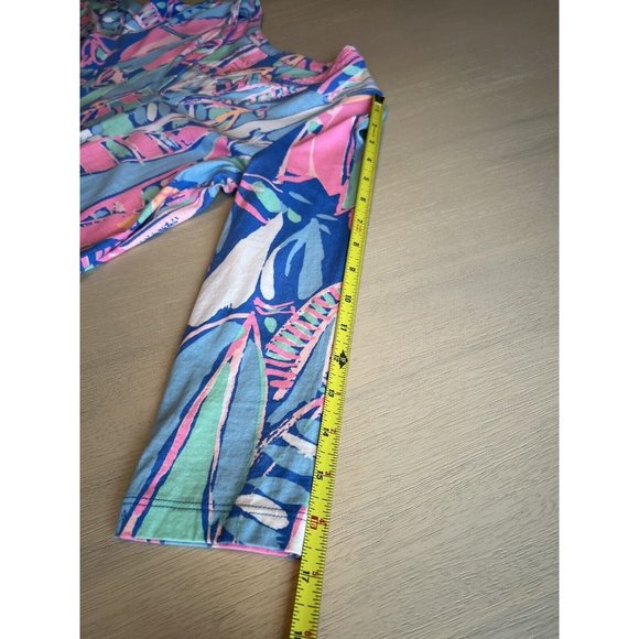 Lilly‎ Pulitzer Out To Sea Pink Blue Sailboat 3/4 Sleeve Dress Size XS - Picture 10 of 12